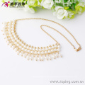 42667- Xuping Beaded White Pearl Jewelry Tassel Necklace Design